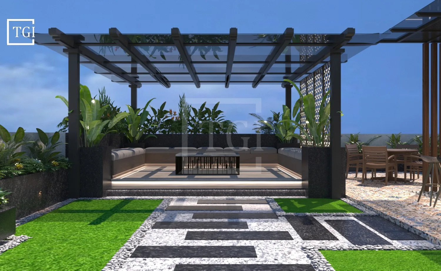 Pergola, patio cabin or glass lounge by TGI, photo 14